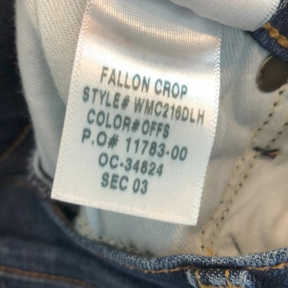 Hudson Fallon Crop Jeans in Offshore Size 28